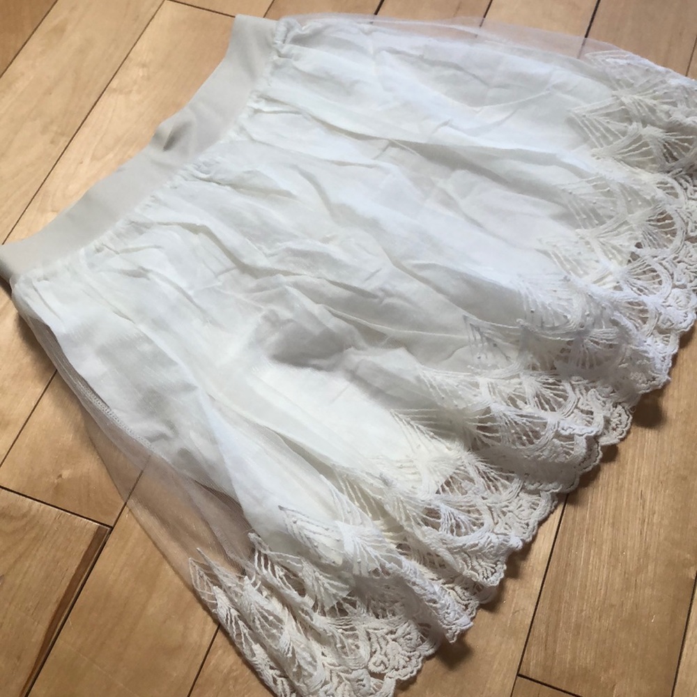 Sheer mesh lace skirt sz Sm